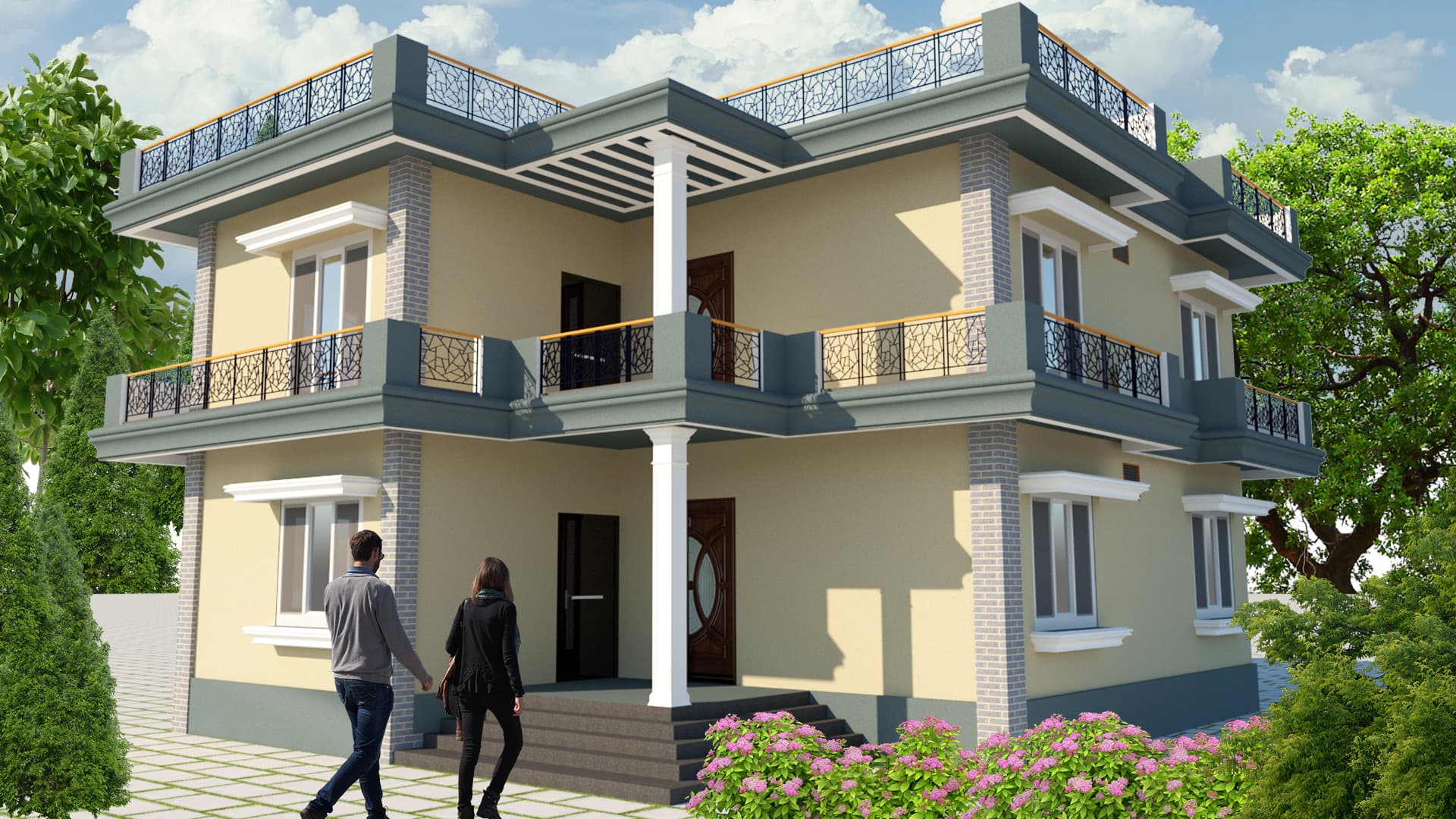 Modern Triplex Villa